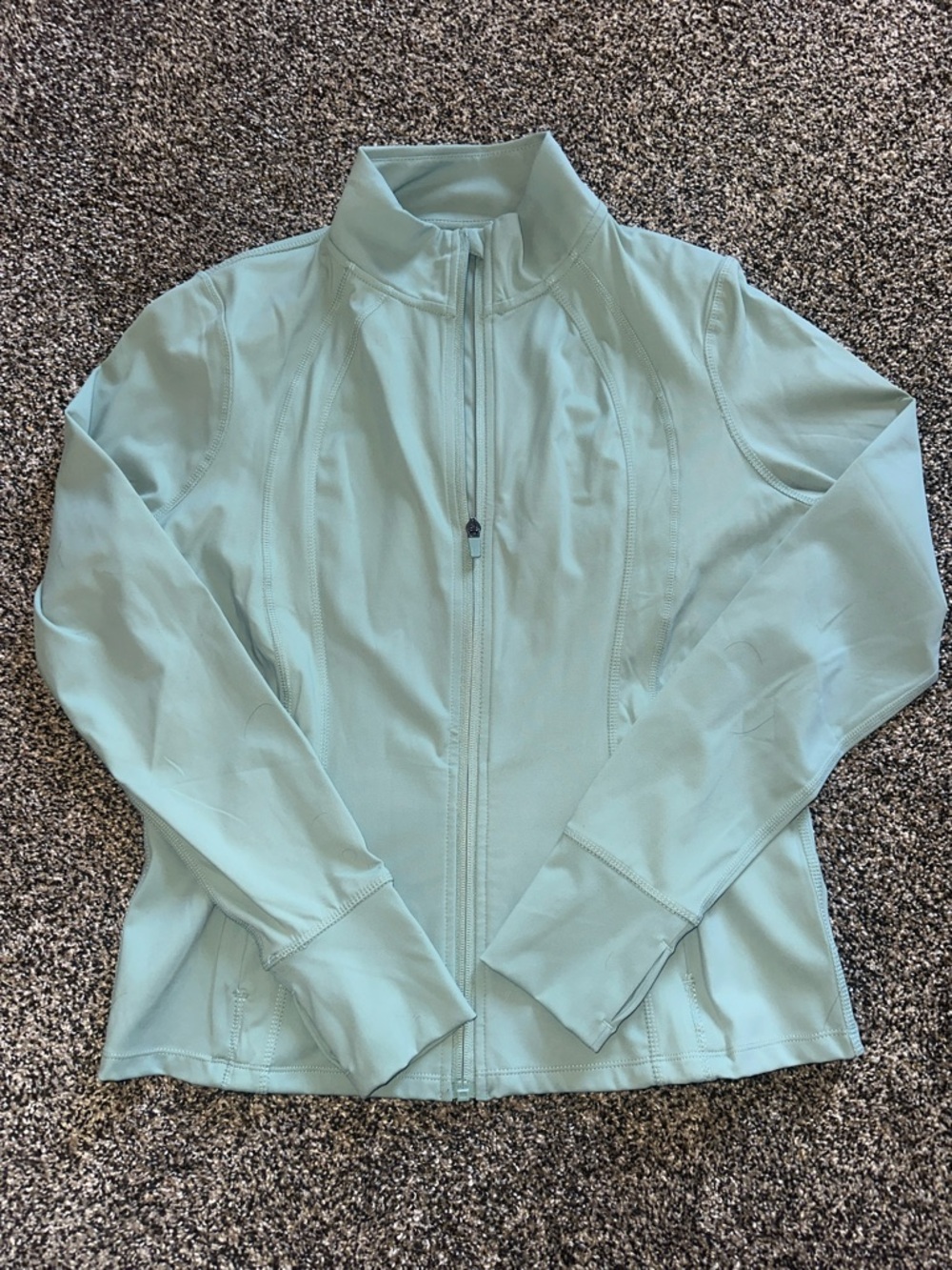 Danskin Light Sage Zip-Front Utility Jacket